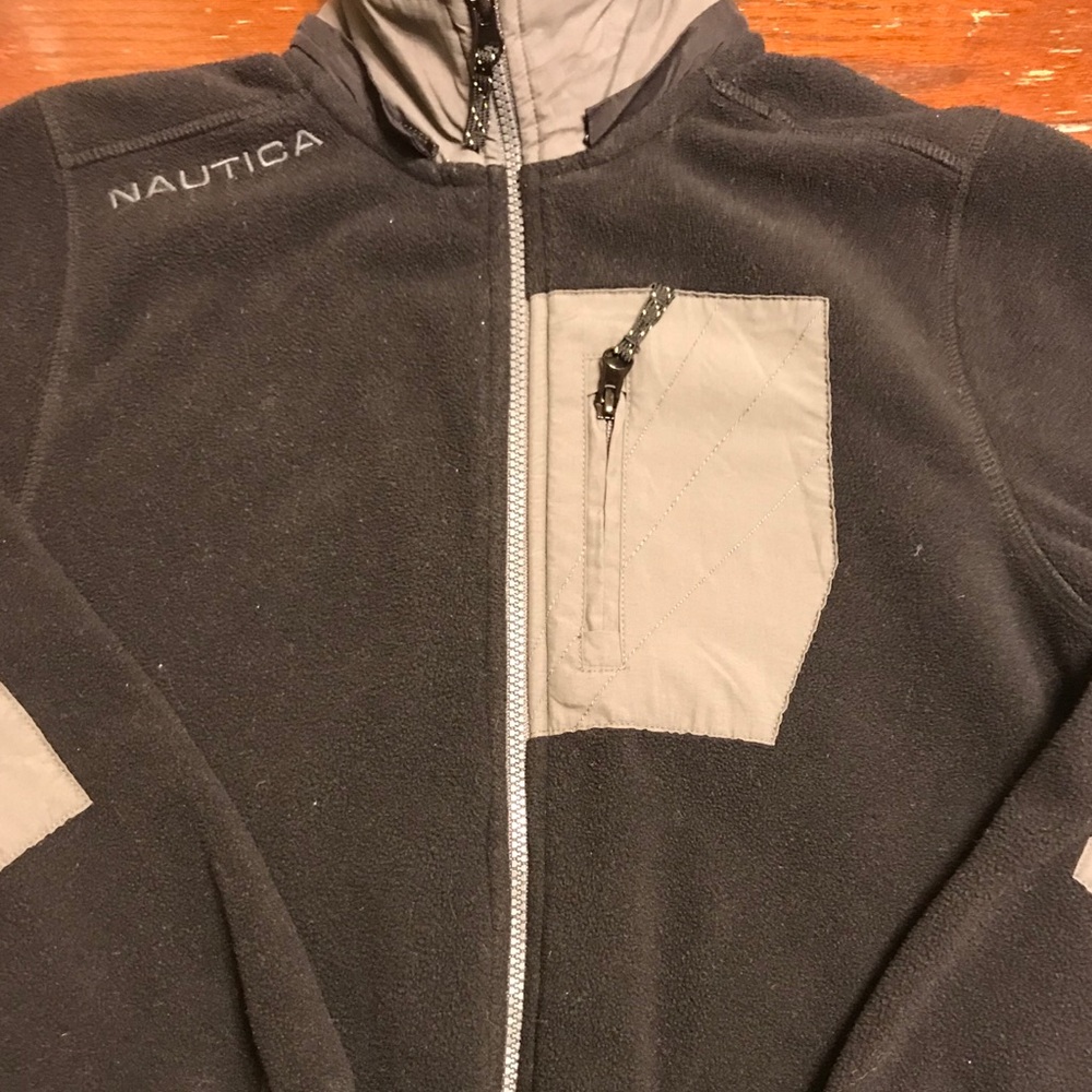 Youth Nautica Fleece Zip Up - optional hood